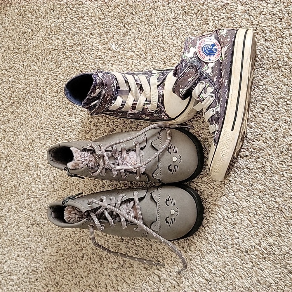 Toddler converse and Cat boots